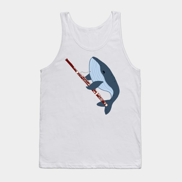 Bassoon Whale Tank Top by Artstuffs121